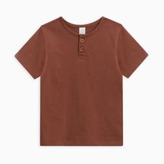 The softest crew neck tee shirt for your toddler! Color: Pecan Tee Shirt, Tee Shirts, Crew Neck, Color