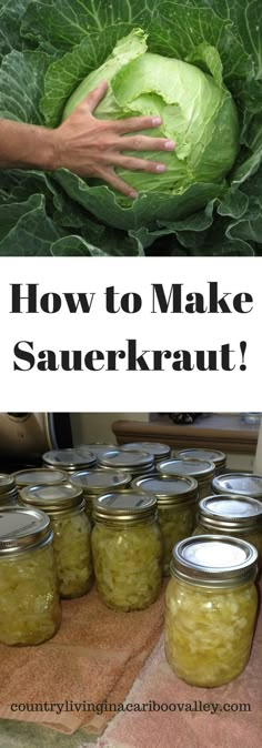 how to make sauerkraut in jars