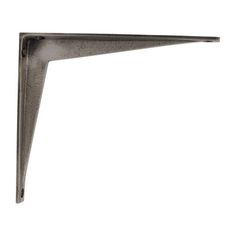 an iron shelf bracket on a white background with clipping for text or image to be read