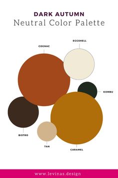 the color scheme for dark autumn neutral color palette