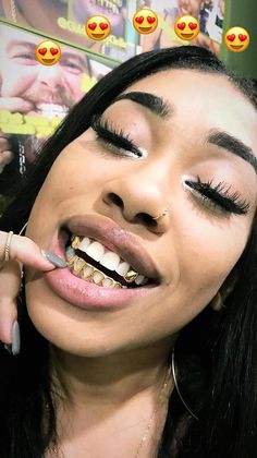 Girls With Grills, Gold Teeth Grills, Open Face Grillz, Girl Grillz, Dental Jewelry, Diamond Grillz, Gold Grill, Grillz Teeth, Diamond Teeth