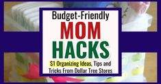 Dollar Tree Organization Ideas – Cheap & Easy Dollar Store DIY Organizing Ideas and CHEAP Organization Hacks that are borderline GENIUS! We moms are in charge of ALL the things ALL the time, right? Pretty overwhelming, isn’t it? How about some cheap and easy Dollar Store Organization Hacks that really work to get your house,... Getting Organized At Home, Cheap Organization