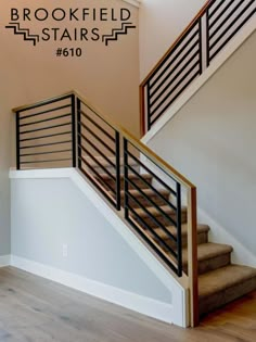 a stair case with the name brookfield stairs 6110 on it's side