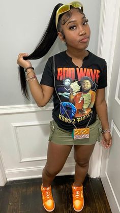 Cargo Skirt Outfit School, Vlone Outfit Baddie, Arcade Outfits Black Women, Cute Outfits With Shorts Black Women, Light Pink Outfits Black Women, Shorts Outfit Ideas Black Women, Outfits With Jean Skirts Black Women, Safari Dunks Outfit Black Women, Bday Outfit Black Women