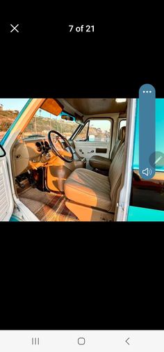 the interior of an old car is shown in this screenshote photo, and there are