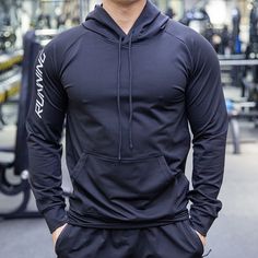 Long Sleeves Men's Running & Fitness Hoodies Price: 48.00 & FREE Shipping Worldwide #hoodies #menhoodies #winterhoodies #gymhoodies #jackets #sweatshirts #sportshoodies #winterhoodies #fashion #discount #sale #buynow #mensjackets #menssweatshirts Streetwear Moisture-wicking Hoodie, Functional Moisture-wicking Hoodie For Streetwear, Black Activewear With Drawstring Hood For Workout, Functional Sweat Resistant Hoodie For Training, Functional Sports Hoodie With Ribbed Cuffs, Functional Sweat-resistant Hoodie For Training, Functional Black Hoodie For Workout, Casual Hooded Sweatshirt For Training, Sporty Training Hoodie With Drawstring Hood