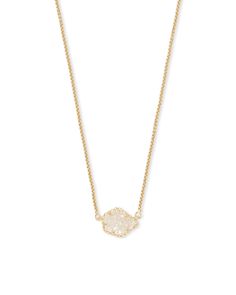 Find a classic with a twist with the Tess Gold Pendant Necklace in Iridescent Drusy. This pendant necklace's pentagon-shaped stone adds geometric flair to an otherwise simple accessory. Find your latest wardrobe essential in the Tess Gold Pendant Necklace. Simple Gold Pendant Necklace, Necklace Extender, Small Pendant, Jewelry Inspo, Gold Pendant Necklace, Jewelry Bags