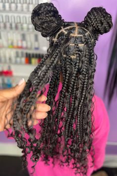 box braids for kids Braids For Your Birthday, Braids For 10yr, Hair For Kids Braids, Kids Knotless Braids With Curls, Box Braids Kids Hairstyles, Braided Hair Styles For Kids Black, Butterfly Braids For Kids, Jumbo Braids For Kids, Kids Jumbo Knotless Braids