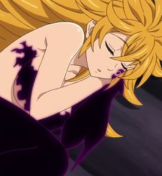 a blonde haired woman laying on the ground with her eyes closed and hands behind her head