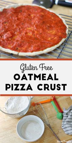 gluten free oatmeal pizza crust is an easy and delicious recipe