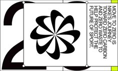 a black and white ticket with an image of a flower in the center on it