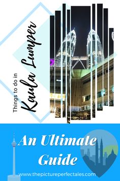 the cover of an ultimate guide to kansas city, with text overlaying it