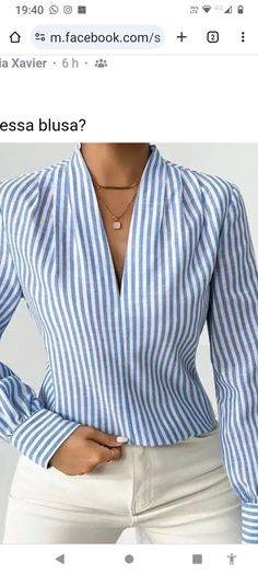 Lycra Tops For Women, Sewing Blouses For Women, Katie Sturino, Work Attire Women, Linen Style Fashion, Fancy Shirt, Sewing Tops, Woman Dresses