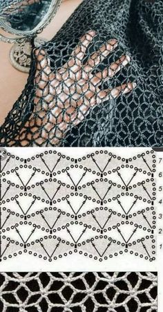 an image of some black and white lace