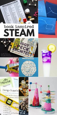 book inspired steam activities and crafts for kids to do with the books they are reading