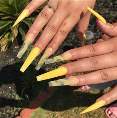 Yellow Nail, Nails Yellow, Nail Goals, Acrylic Nail Ideas