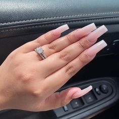 Nude Acrylic Nails, Milky Nails, Drip Nails, White Acrylic Nails, Simple Acrylic Nails, Long Acrylic Nails Coffin