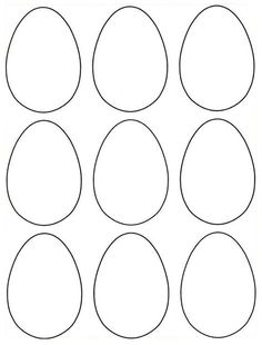 the printable template for an easter egg hunt is shown in black and white with pink border