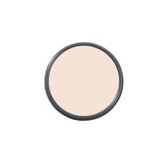 a round mirror on a white background with the reflection of it's light beige color