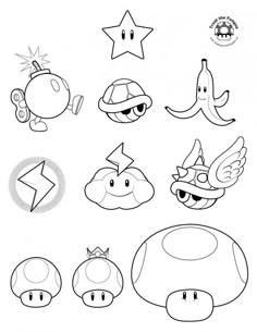 the mario bros coloring pages for kids to print and color with their favorite characters on them