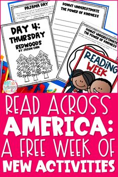 read across america a free week of new activities for reading and writing with the kids