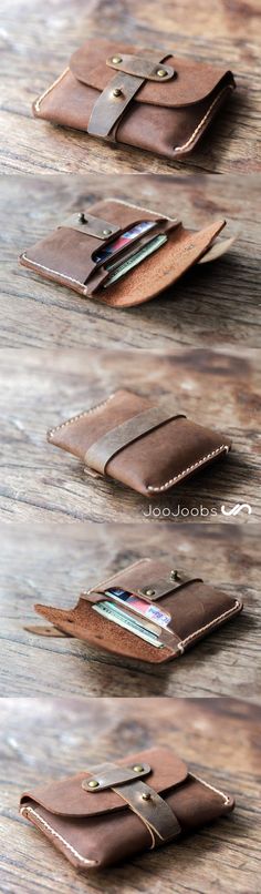 Desain Merek, Fotocamere Vintage, Diy En Cuir, Hantverk Diy, Leather Credit Card Holder, Coin Purse Wallet, Handmade Leather Wallet, Leather Coin Purse, Credit Card Wallet