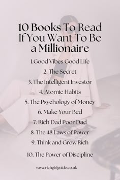 the ten books to read if you want to be a millionaire