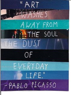 there are five books stacked on top of each other with the words art is always from the dust of everyday life