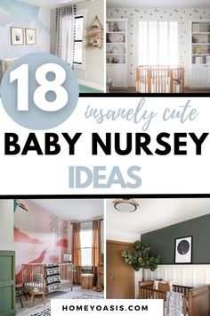 Are you looking for inspiration ideas to make the cutest nursery ever for your baby?  You’re in luck because I’ve compiled 18 of the cutest and cuddliest baby nurseries to help you get inspired!  baby nursery, baby nursery ideas, baby nursery ideas neutral, baby nursery inspiration, baby nursery themes, baby nursery ideas for boy, baby nursery girl, baby room, baby room design, baby room ideas, baby room inspiration, baby room decor and baby room organization! Small Nursery Layout, Boy Baby Nursery, Nursery Ideas Neutral, Baby Nursery Girl, Nursery Room Diy, Timeless Nursery, Baby Unisex Nursery