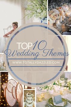 top 10 wedding themes for the bride and groom