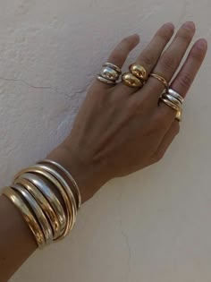 Stunning Fashion, Body Chains, Mixed Metal Jewelry, Stacked Jewelry, Vintage Bracelets