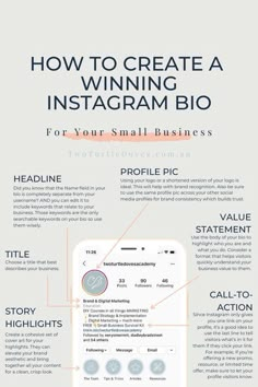 How To Create a Winning Instagram Bio Small Business Instagram, Social Media Marketing Instagram, Business Basics, Business Marketing Plan, Social Media Marketing Plan, Social Media Marketing Content, Instagram Marketing Tips, Social Media Marketing Business, Social Media Planner