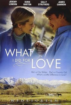 the movie poster for what did i do for love? with two people looking at each other