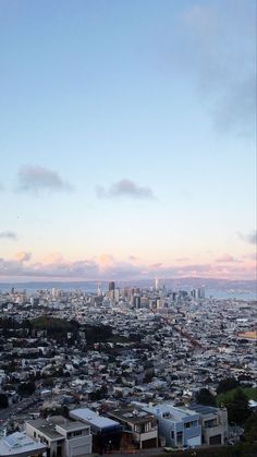 the city skyline as seen from atop a hill