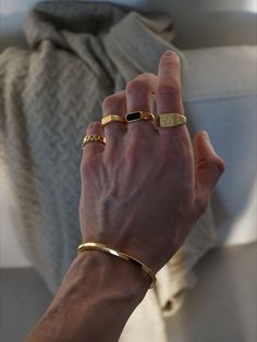 Gold Rings for Men Gold Rings For Men, قلادات متدلية, Classy Outfits Men, Mens Rings, Mens Gold Jewelry, S Jewelry