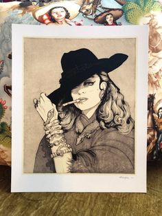 María Félix Fine Art Print of an Original Etching | Etsy Etching Prints, Carving Tools, May 2024, Gsm Paper, Wool Blanket, Original Prints, Fine Art Print, Etching, Printmaking