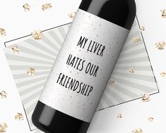 Vodka Funny, Vodka Humor, Unique Wine Gifts, Wine Bottle Stickers, Leaving Gifts, Funny Wine, Drink Wine