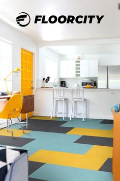 Waterproof Seal Aqua Linoleum Tile Flooring Forbo Marmoleum Click Cinch LOC Seal Marmoleum Floors Kitchen, Linoleum Flooring Kitchen, Sheet Linoleum, Vct Tile, Modular Tile