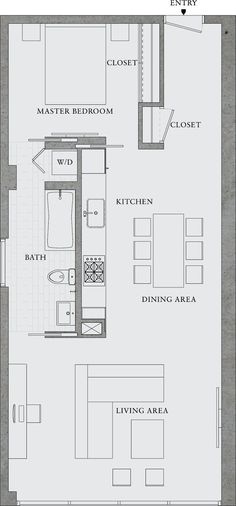 the floor plan for an apartment with two bedroom and one bathroom, including a living area