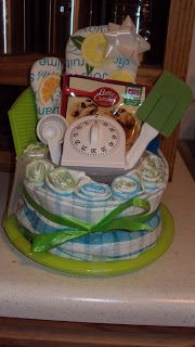 an assortment of baby items sitting on top of a counter