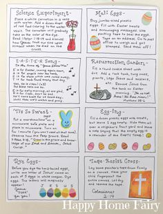 an easter activity for kids to learn how to decorate eggs and other things in their home