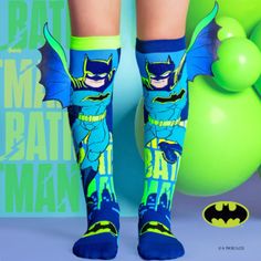 New With Tag Limited Edition Dc Collaboration Join The Adventure And Become A Mini Dark Knight These Socks Are 'One Size Fits Most' And Are Suitable For Ages 6 - 99 Kids And Adults Cold Water Wash These Custom-Made Socks Feature Bright Neon Colors And Batcape Wings On The Sides . Add An Unexpected Dash Of Comic Book Excitement To Your Daily Wear. Stand Out, Make A Statement, And Unleash Your Inner Superhero With Our Coolest Batman Socks! Neon Socks, Batman Socks, Cool Socks For Men, Superhero Socks, Sloth Socks, Mini Dark, Mens Novelty Socks, Silly Socks, Dance Socks