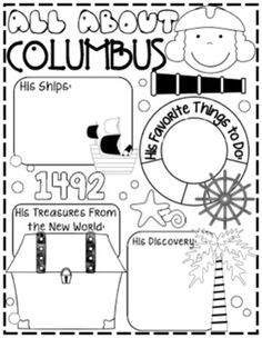 a black and white poster with the words columbus