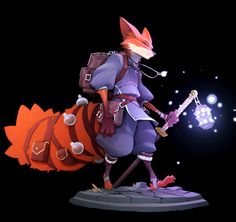 Kitsune Dnd Character, Armor Rendering, Anthro Fox Character Design, Fox Anthro, Fox Outfit, Lucas Arts, Character Design Challenge, Design Challenge