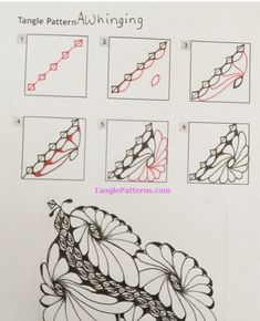 the instructions for how to draw an intricate design