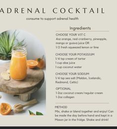 a recipe for orangeade cocktail with ingredients to make it taste like an orange juice