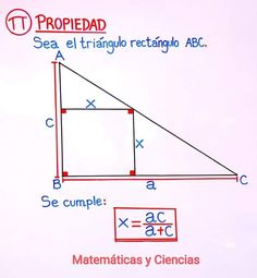 a whiteboard with some writing on it that says propedar sea el triangulo rectangleo abc