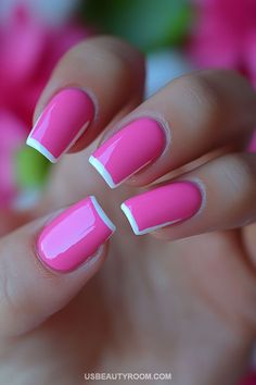 Get ready for summer with 35+ pink summer nail ideas that are playful, chic, and full of sunshine! From soft pastels and vibrant fuchsias to bold neon pinks and ombré effects, these designs will make your nails pop. Add fun touches like floral accents, glitter, or abstract patterns to create a unique and trendy look. Perfect for beach days, summer parties, or any time you want to add a splash of color to your nails! #PinkNails #SummerNails #NailArtIdeas Pink Summer Nail Ideas, Summer Nails Ideas, Pink Summer Nails, Big Splash, Nail Pops, Pink Nail Designs, Ombre Effect, Summer Nail