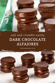 soft and crumble easily dark chocolate alfajores are the perfect treat for any occasion