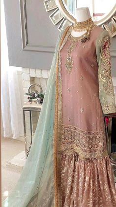 Garara Dress Simple, Bride Sister Dress Pakistani, Nikkah Dress For Sisters, Dresses For Brides Sister, Latest Bridal Dresses, Womens Trendy Dresses, Pakistani Wedding Outfits, Bride Sister, Pakistani Fancy Dresses